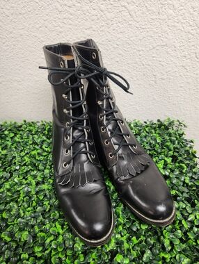 Justin Diamond Black "Hiram" Boots